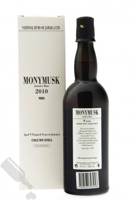 Monymusk 9 years 2010 - 2019 National Rums of Jamaica