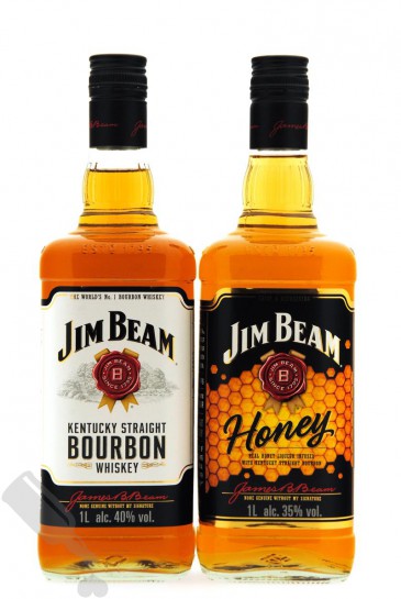Jim Beam White Label 100cl + Jim Beam Honey 100cl BLACK FRIDAY DEAL -  Passion for Whisky