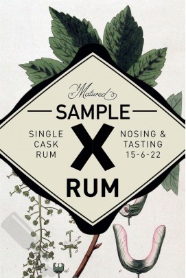 Rum Nosing and Tasting 15 juni 2022 - Sample X