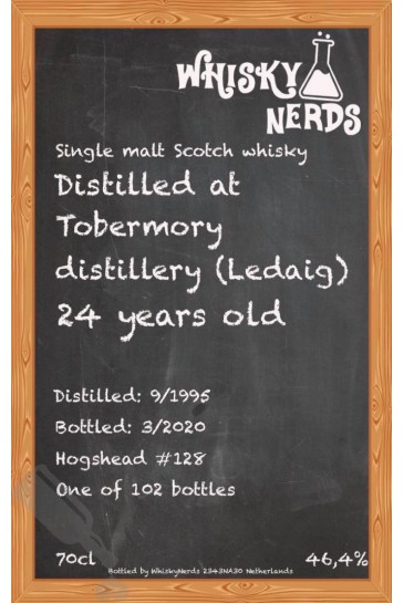 Ledaig 24 years 1995 - 2020 #128 WhiskyNerds - PRESALE