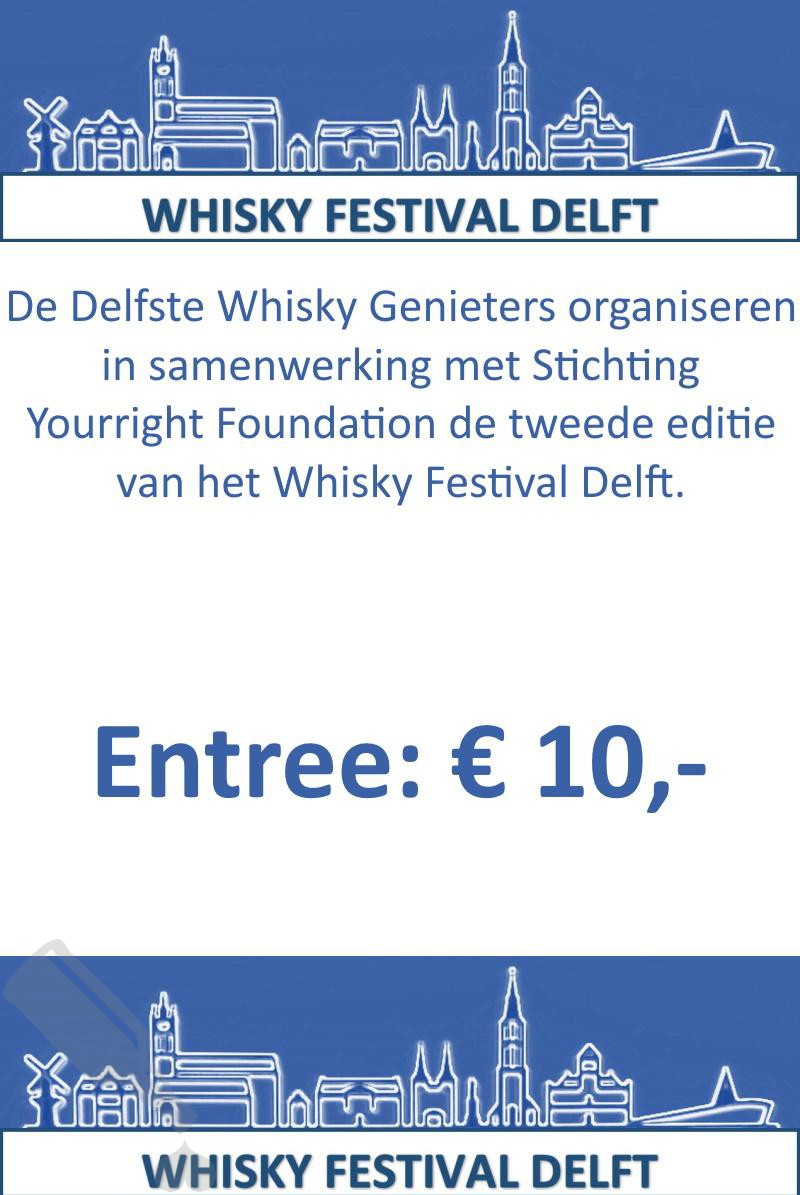 Whisky Festival Delft 29-05-2022 Entree Ticket