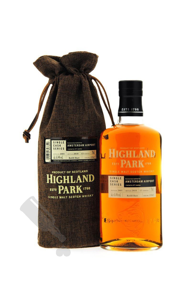Highland Park 13 years 2005 - 2018 #1765 Single Cask Series for Amsterdam Airport