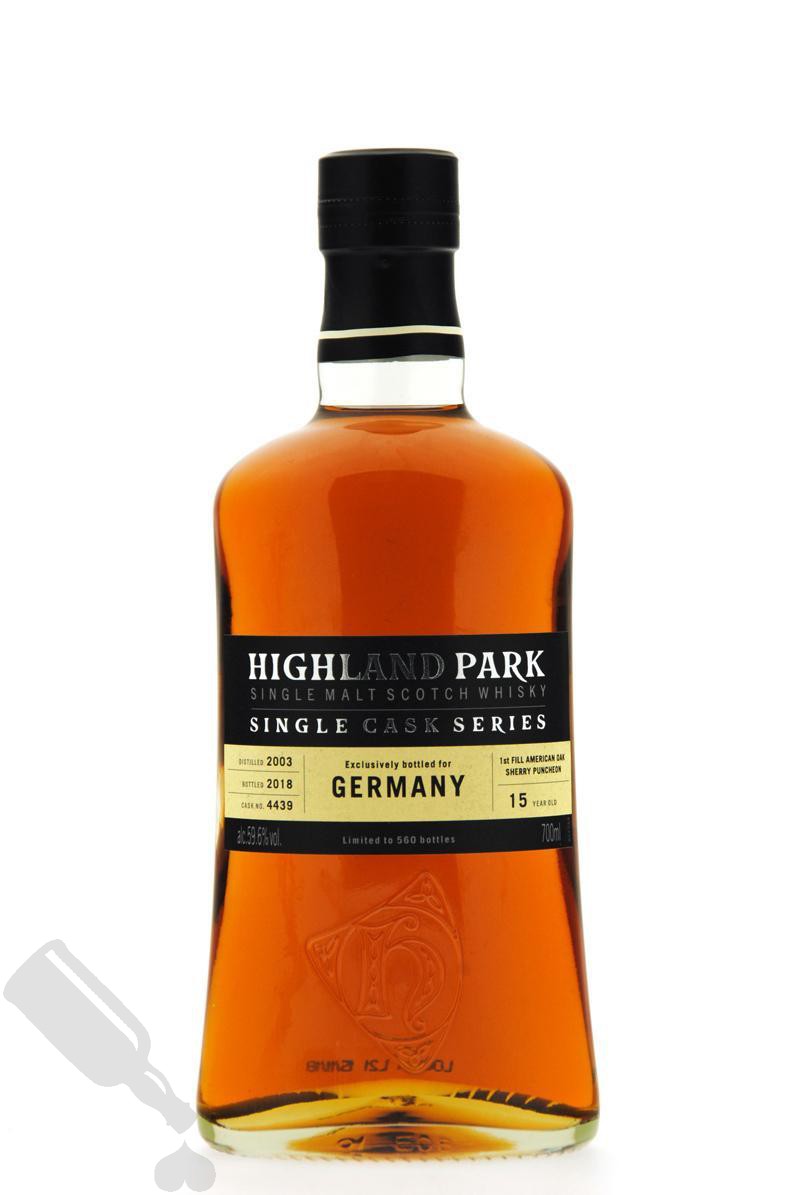 Highland Park 15 years 2003 - 2018 #4439 Single Cask for Germany Highland Park 15 years 2003 - 2018 #4439 Single Cask for Germany