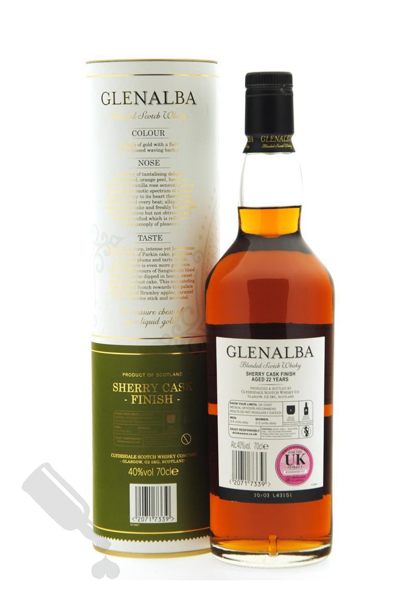 Glenalba 22 years Sherry Cask Finish - Passion for Whisky