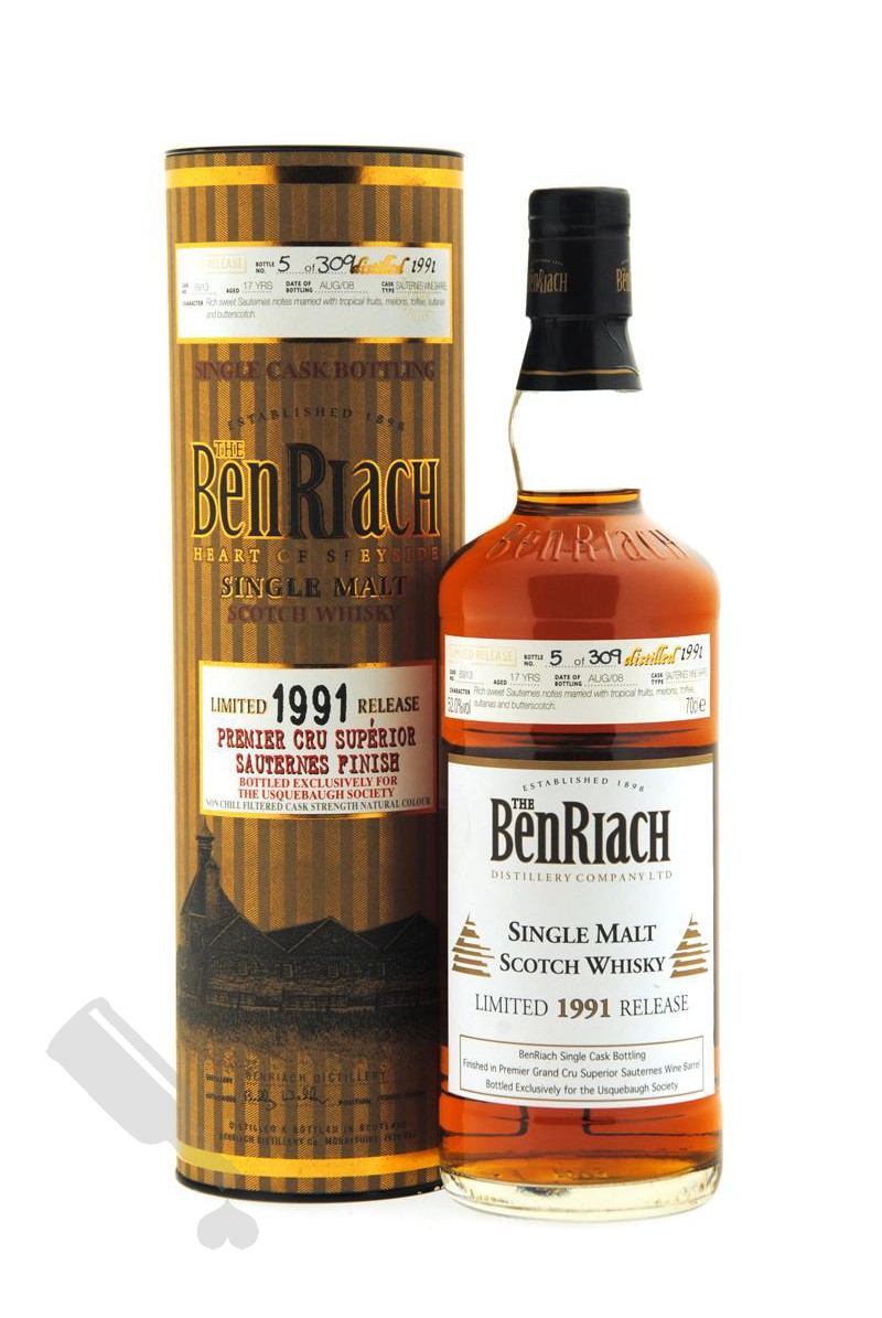 Benriach 17 years 1991 - 2008 #6913 for the Usquebaugh Society