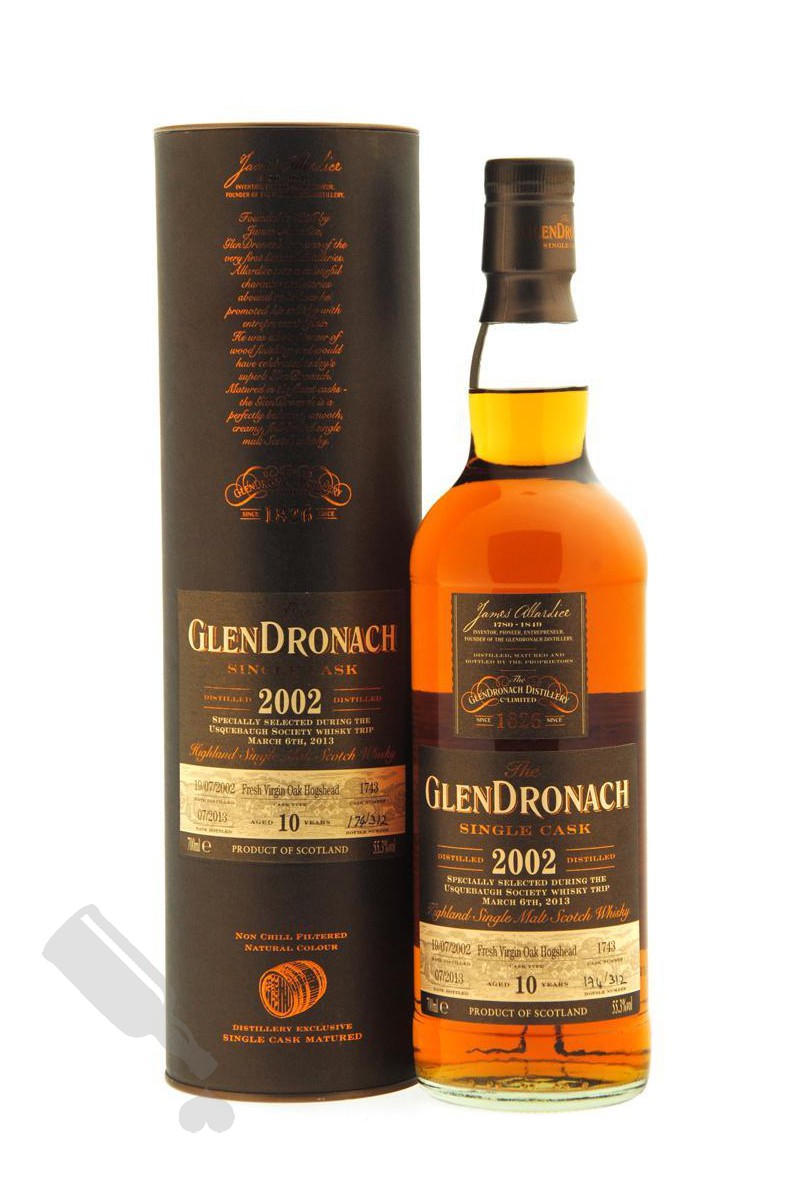 GlenDronach 10 years 2002 - 2013 #1743 for The Usquebauch Society Whisky Trip