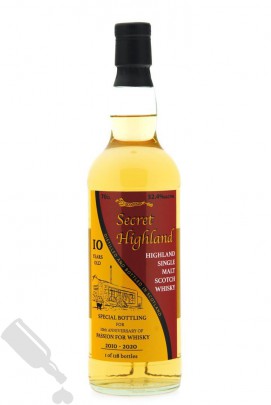 Secret Highland 10 years 2010 - 2020 for 10th Anniversary of Passion for Whisky
