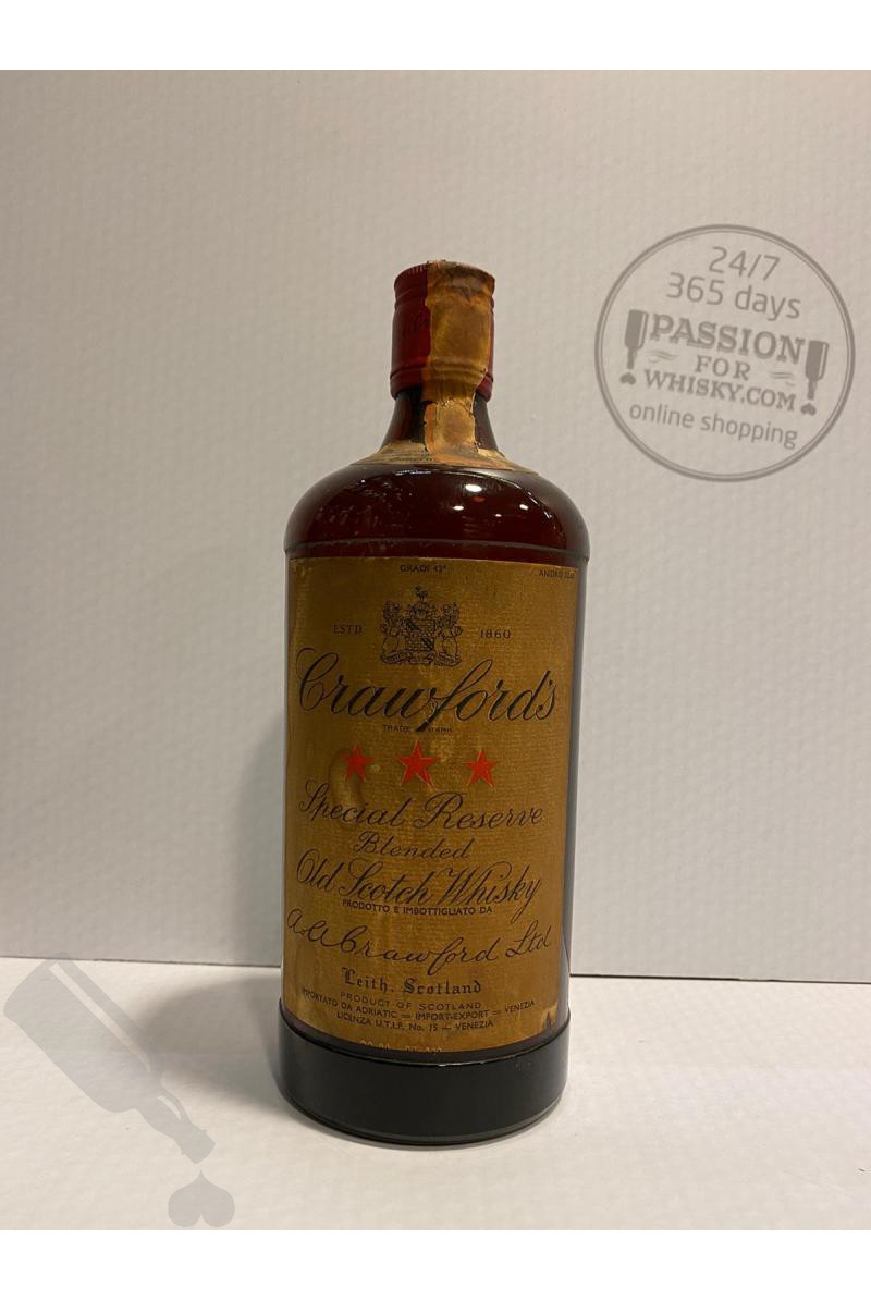 Crawford's 3 Star Special Reserve 75cl - Bot. 1970's