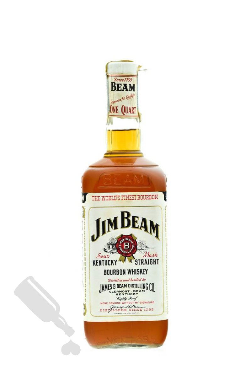 Jim Beam White Label 'One Quart' - Bot. 1980's