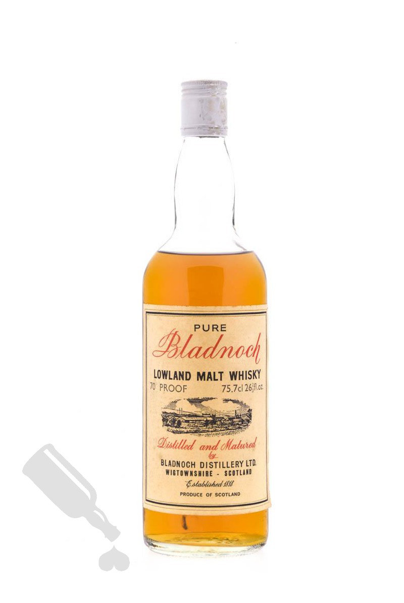 Bladnoch Pure Lowland Malt Whisky 75.7cl - Bot. 1960's