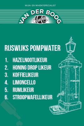 Rijswijks Pompwater Proefset 6x 2.5cl