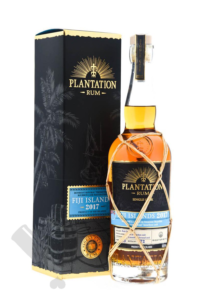 Fiji Islands Cask years Ironroot Passion Bourbon Whisky - 11 Republic Plantation Rum 2017 - for 2023