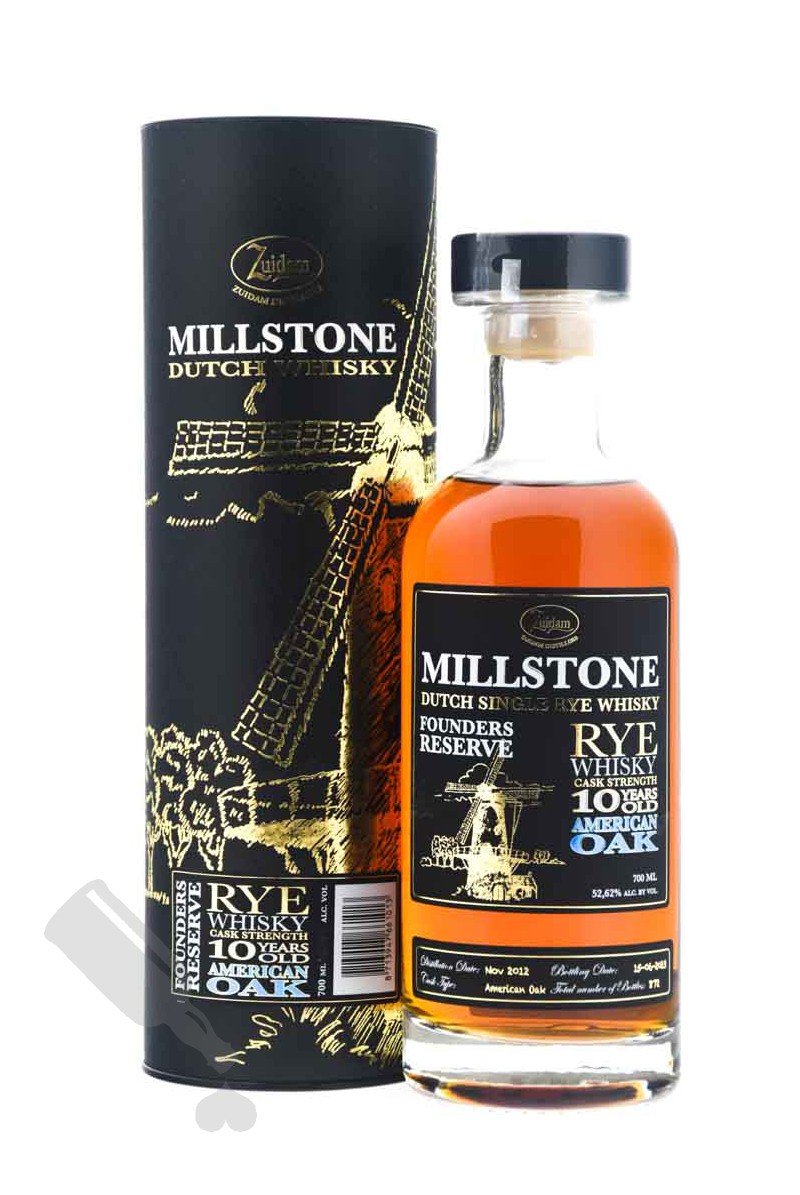 Millstone 10 years 100 Rye Whisky Founder's Reserve Cask Strength Millstone 10 years 100 Rye Whisky Founder's Reserve Cask Strength