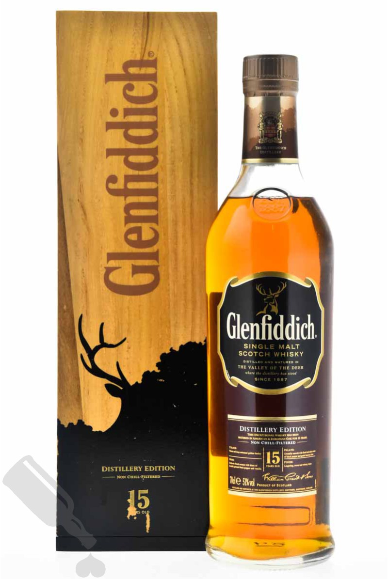 Glenfiddich 15 years Distillery Edition in wood box