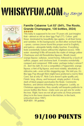 Cognac Famille Cabanne Lot 53 Grande Champagne The Roots